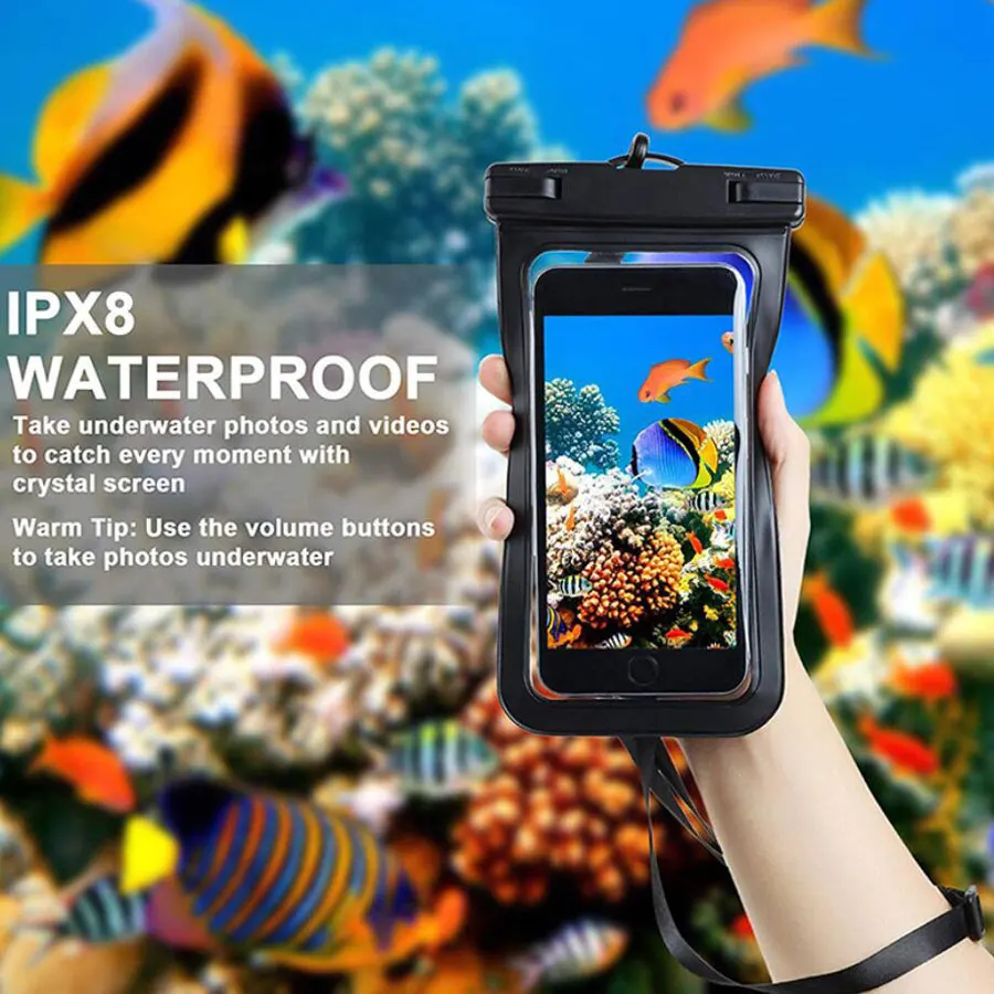 Водонепроницаемый чехол для iPhone X XR 11 IPX8 Huawei Xiaomi 6 5 дюйма|Сумки телефона| |