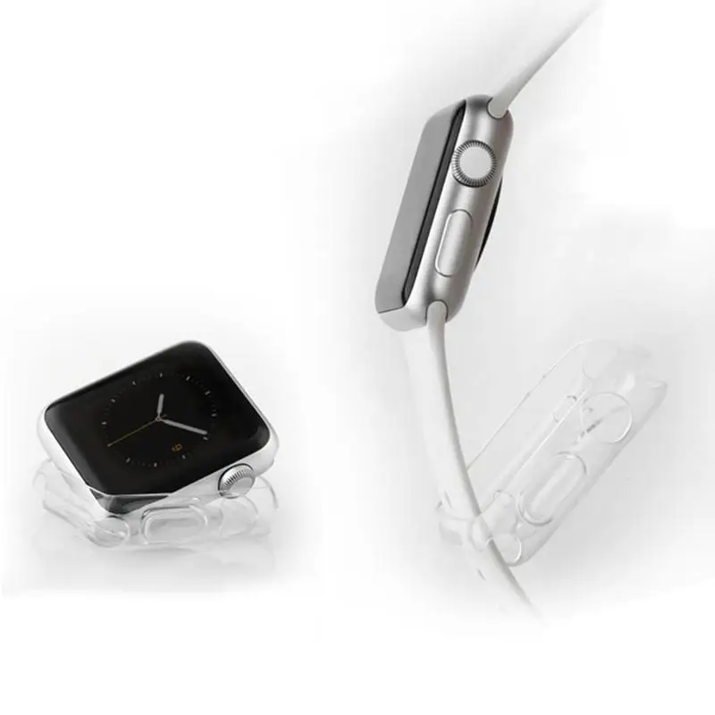 Для apple watch 38mm часы protetor рамка корпуса ТПУ чехол защитный Чехол Крышка для