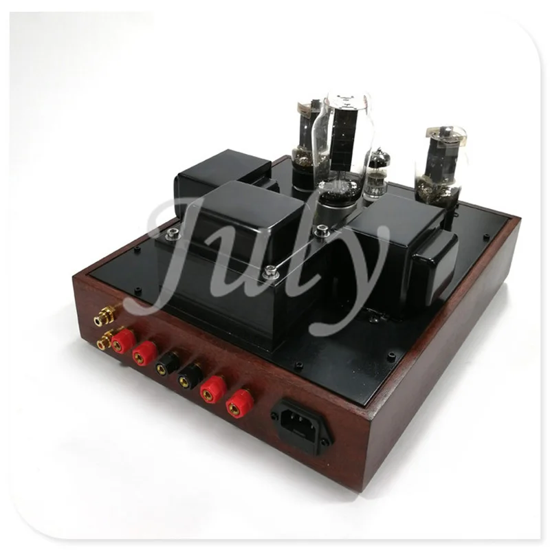 6N1 6P3P EL34 tube amplifier 7w + red walnut case finished machine or kit mellow tone | Обустройство дома