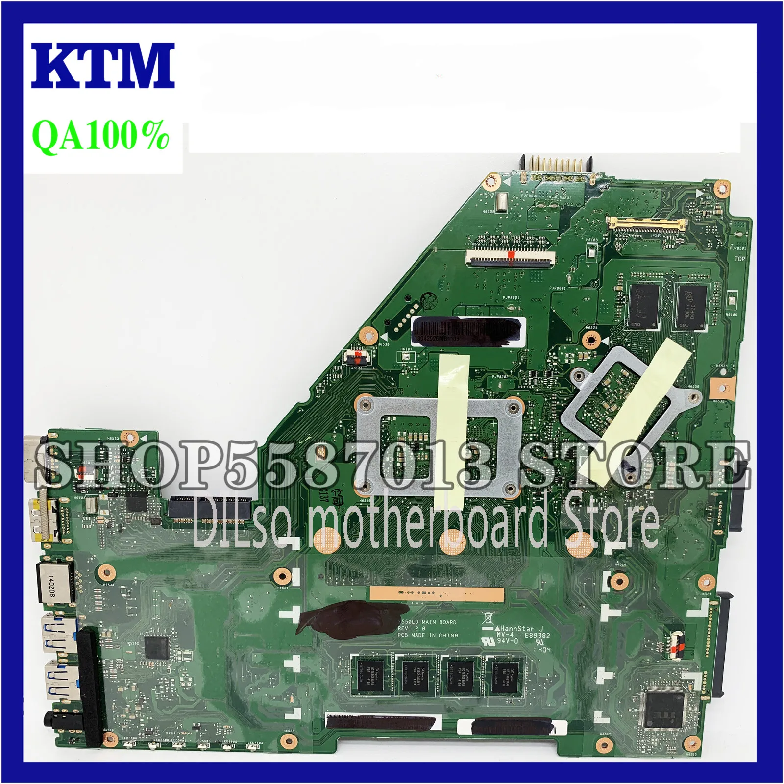 

KEFU X550LD Motherboard For X550L X550LA X550LC A550L Y581L W518L X550LN I7-4500u GT840M Laptop Motherboard original Test 100%