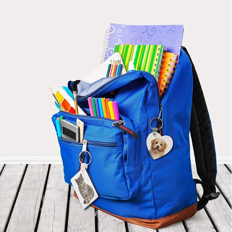 

X5QE 32 шт. сублимационный пустой переносной брелок с 32 шт. сублимационный пустой брелок