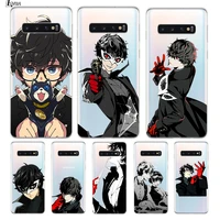persona 5 pattern silicone cover for samsung galaxy s21 s20 fe ultra s10 s10e lite s9 s8 s7 edge plus phone case