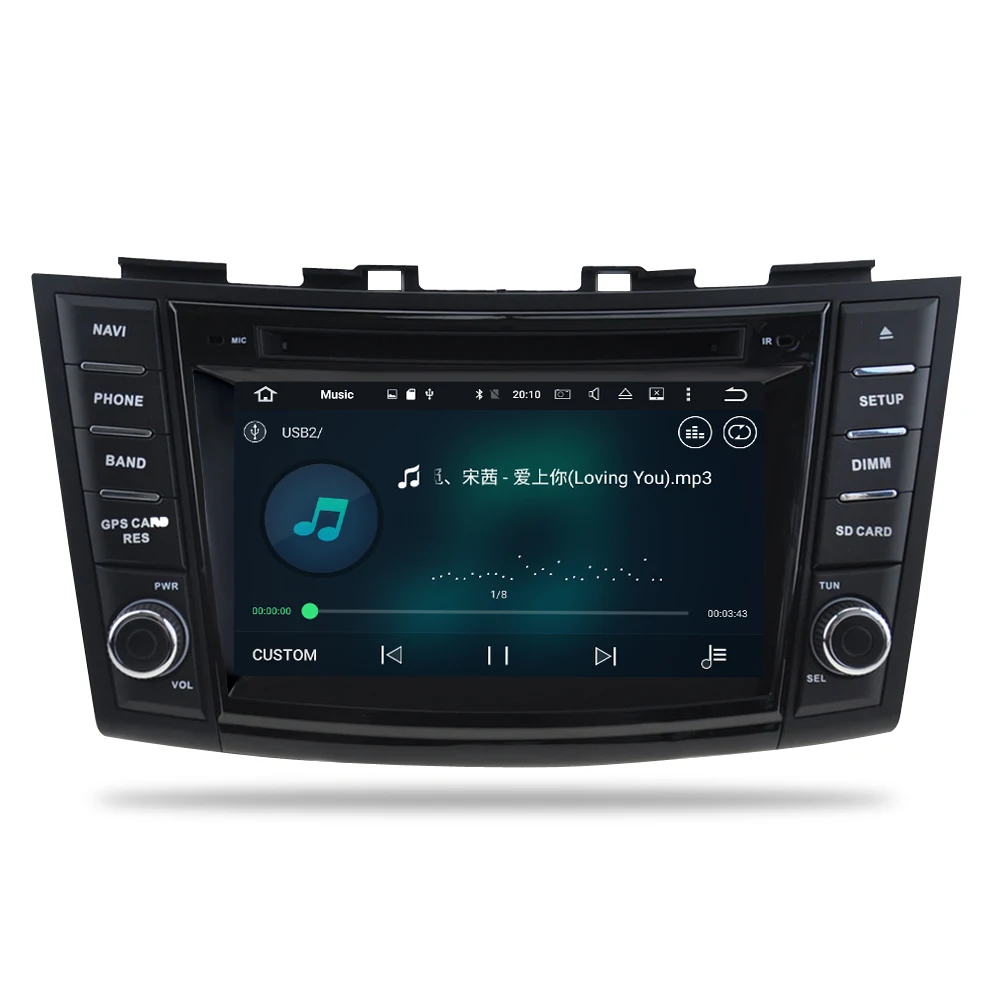 Android10.0 автомобильный проигрыватель с радио и GPS для Suzuki Swift 2012 2013 2014 2015 2016 Авто DVD