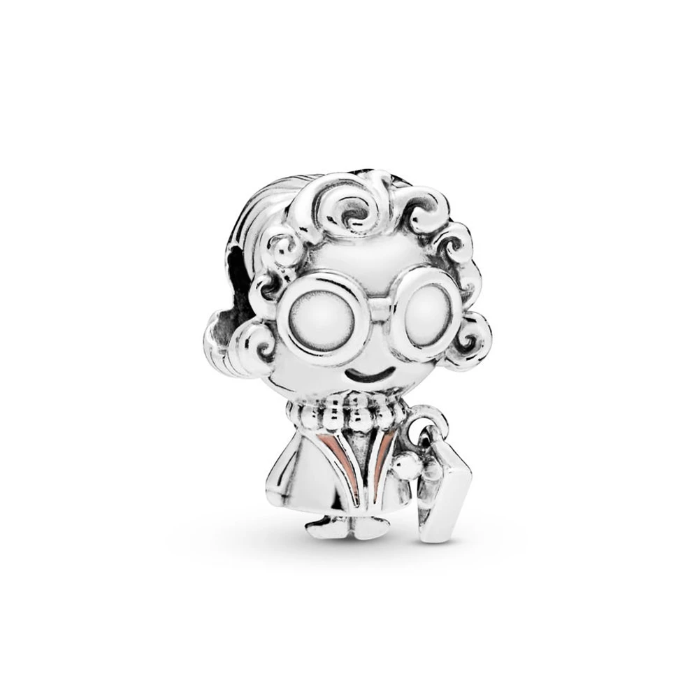 PSMB1377 Suplush, 925 пробы, серебряный шарм, вдохновленный природой, шарм, бабочка, цветок, бисер, подходит для бренда, очаровательный серебряный браслет 925 происхождения - Цвет: PSMB1377