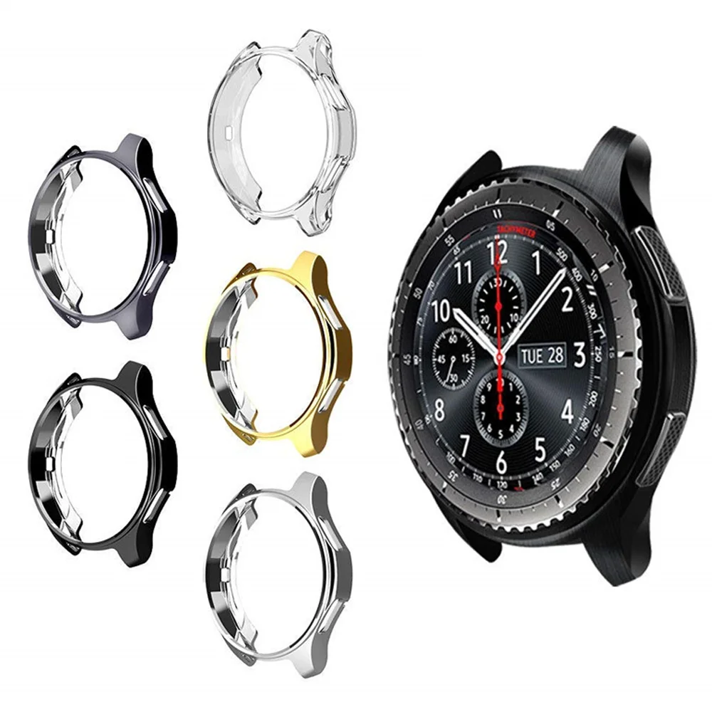 Чехол для Samsung Galaxy Watch 46 мм 42 чехол galss Gear S3 frontier bumper мягкие умные часы аксессуары