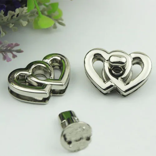 10Pcs 37x25mm Metal Turn Lock Snap For Handbag Women Bag Twist Lock Clasps Closure DIY Metal Buckle Hardware Accessories