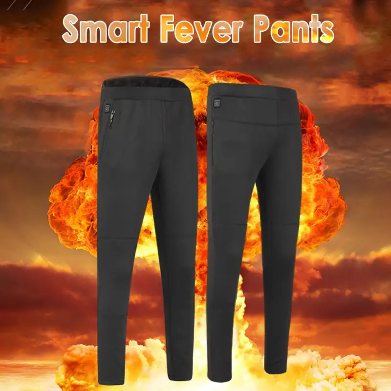 Мужские и женские зимние теплые брюки до колена с талией горячие внутри снаружи