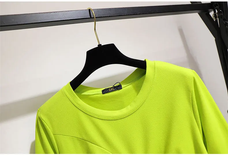2XL-6XL осеннее женское платье большого размера Повседневное платье в Корейском стиле с длинными рукавами больших размеров женское платье 5XL платья большых размеров одежда