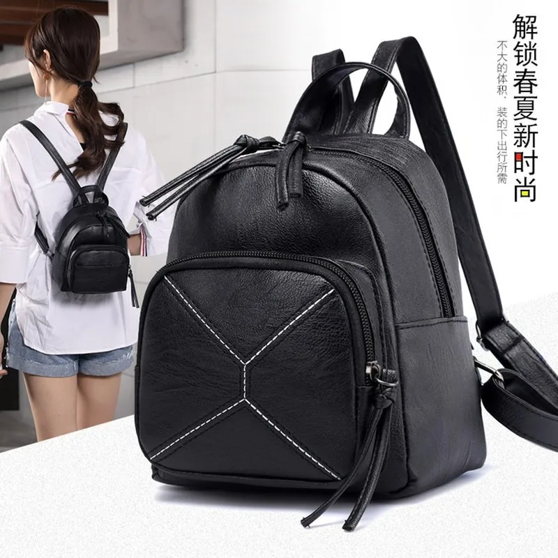 Женский Повседневный Рюкзак из искусственной кожи в Корейском стиле 2018|Женские