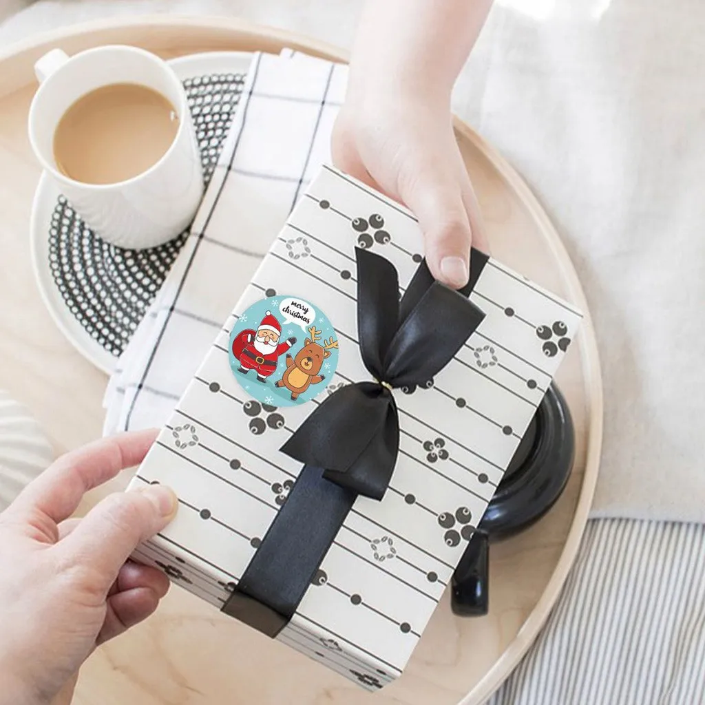 Бирки для рождественских подарков праздничный подарок наклейки декоративные