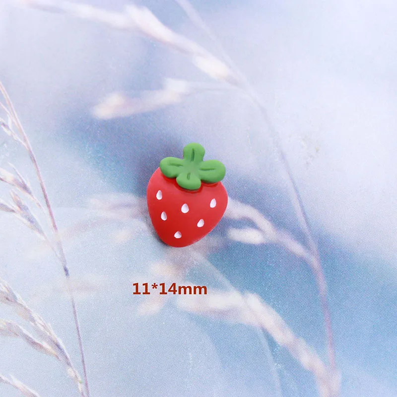 

10Pcs/Lot Nail Cartoon Fruit Series Slices Charms 3D Pink Sweet Decals For UV Gel Accessories Manicure Gems Jewelry Resin Craft