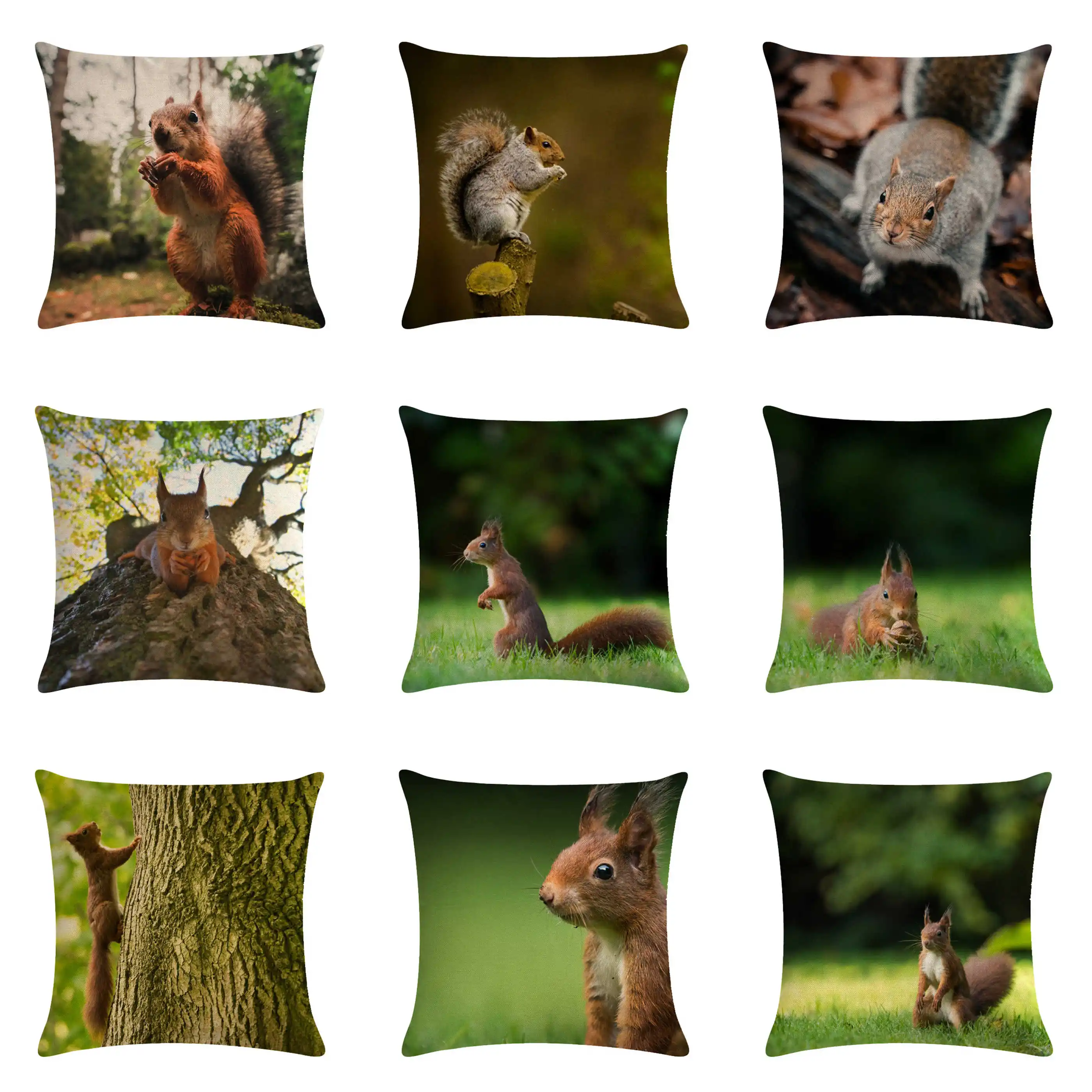 

Симпатичная белка, обнимающая наволочка, Лесной чехол для подушки, наволочка для дивана, кровати, украшение для дома, обнимающая наволочка ...