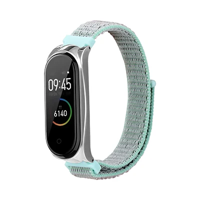 Mi band 4 ремешок нейлоновый холст ремешок для Xiao mi band 4 Смарт часы браслет аксессуары для mi Band 4 mi 4 Pulseira - Цвет: Color 3