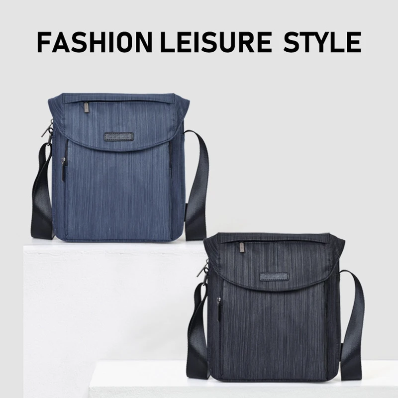 

ASDS-Men's Crossbody Bag Shoulder Bag Tide Leisure Multi-Function Canvas Men's Bag Business Men's Small Shoulder Bag