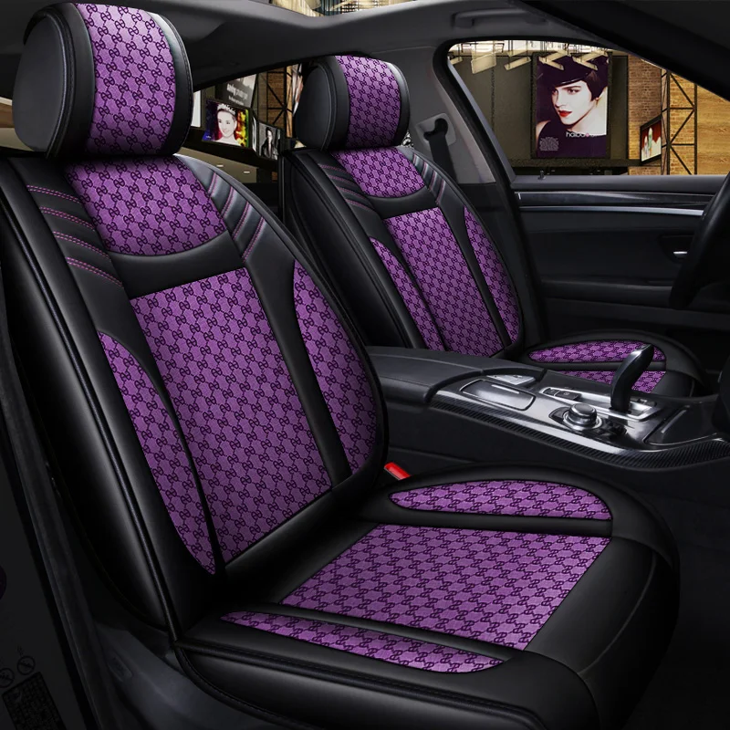 Car Seat Covers Set For Women Girls Interior Accessories for Honda Accord 2018 2003 2009 2007 2012 2006 Civic CRV CR-V Ridgeline