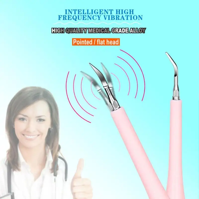 USB Electric Sonic Dental Scaler Waterproof Tooth Cleaner Remover Stains Tartar W/ Toothbrush Heads Mouth Speculum Grinding Head | Красота и