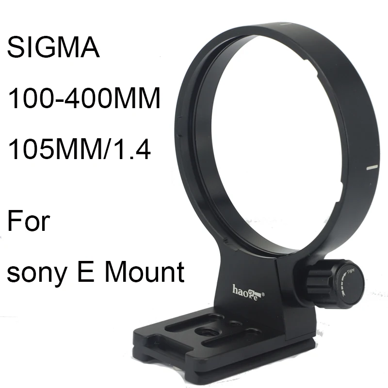 Haoge Lens Collar Replacement Foot Tripod Mount Ring Stand Base for Sigma 100-400mm F5-6.3 DG DN OS Lens Sony E Mount