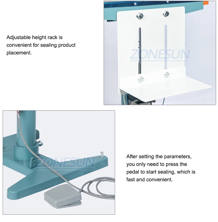 ZONESUN ZS-FK450D Pneumatic Heat Sealing Machine