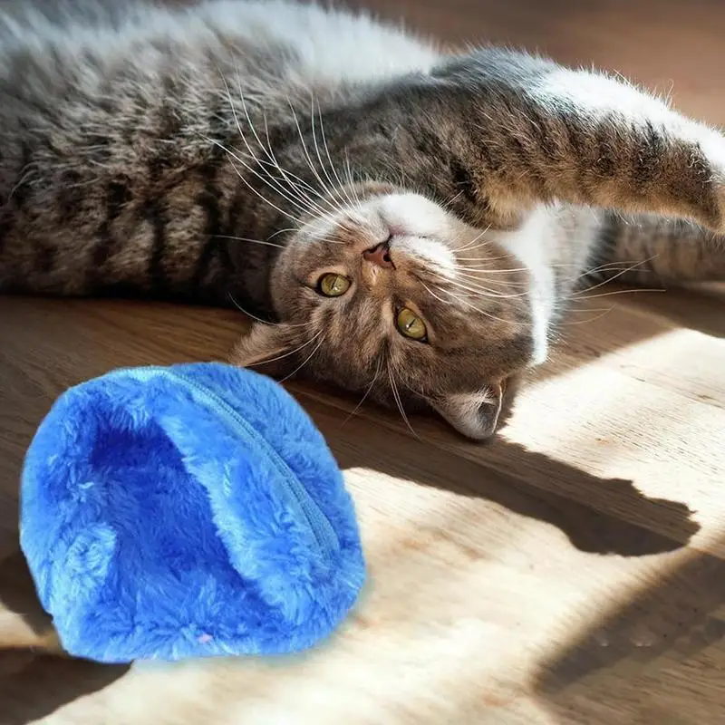 

Pet Activation Ball Plush Toys Floor Clean Kitty Puppy Pet Dog Toy Chew Gadget E5P9