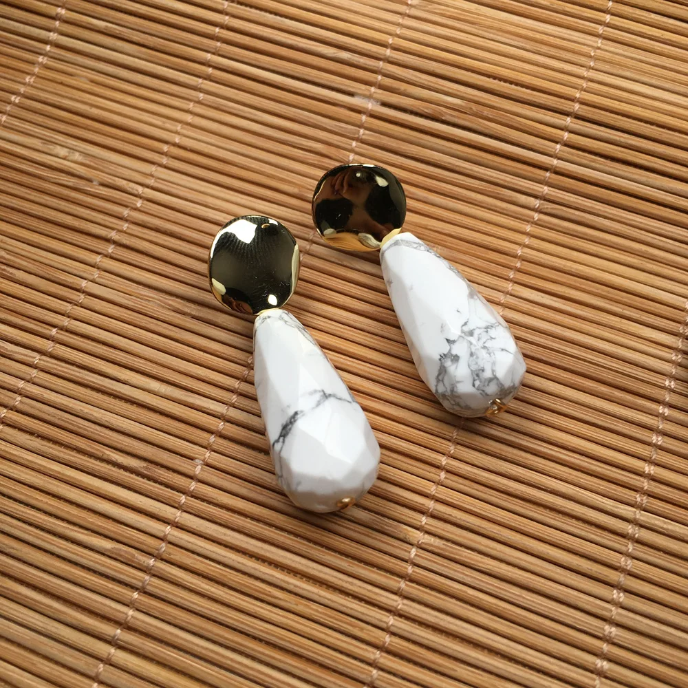 Новинка 2019 женские серьги гвоздики из натурального камня ювелирные изделия