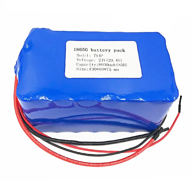 Laudation 24v батарея 8ah/8000 mAh 7S 4P 18650 чехол 15A BMS 250W 29 4 V Аккумулятор для мощного