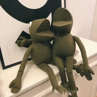 45cm armygreen frog anime kawaill readymade frog fashion plush toys childrens cartoon birthday for girl presents