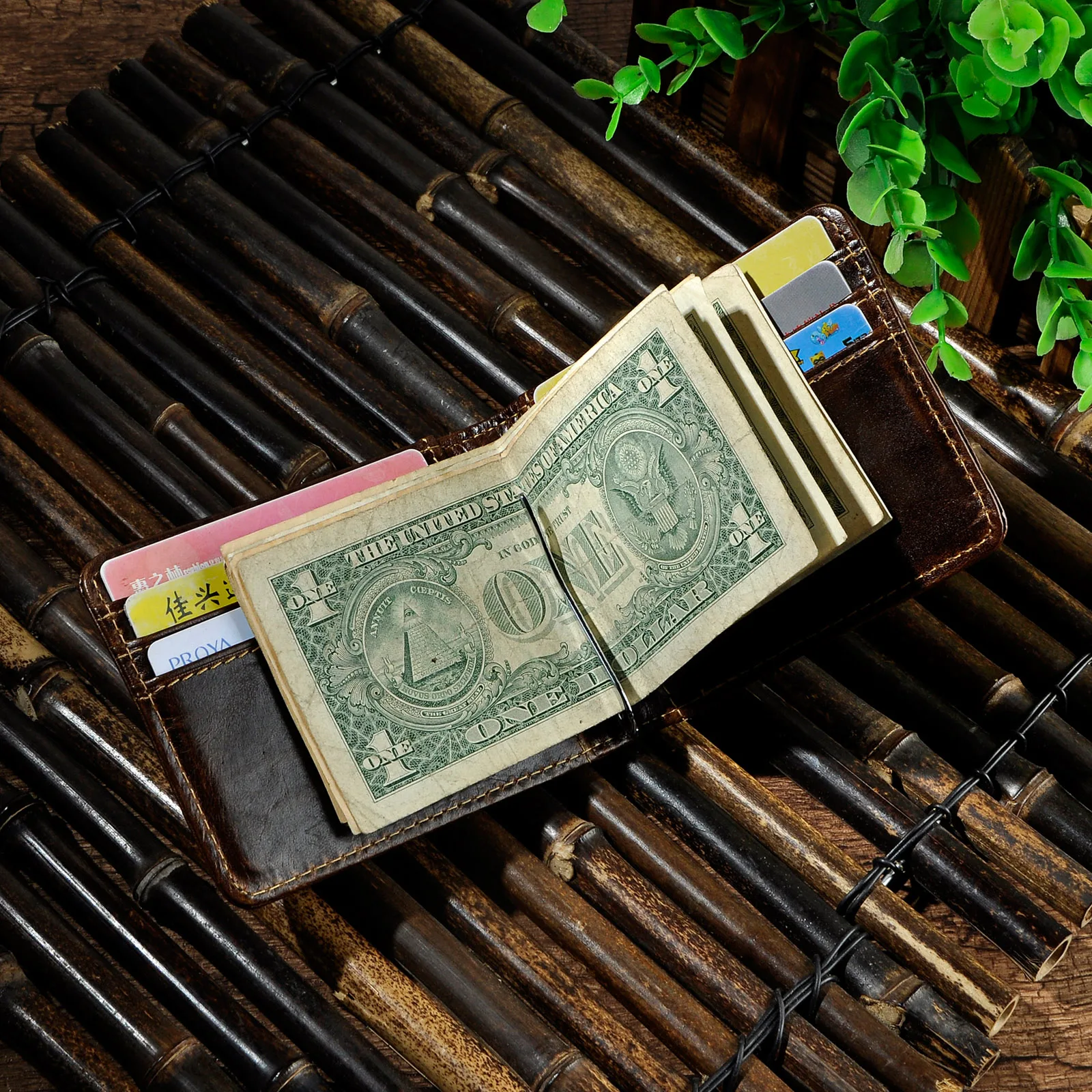 Кошелек унисекс из лакированной кожи визитница кредитница дизайнерский тонкий