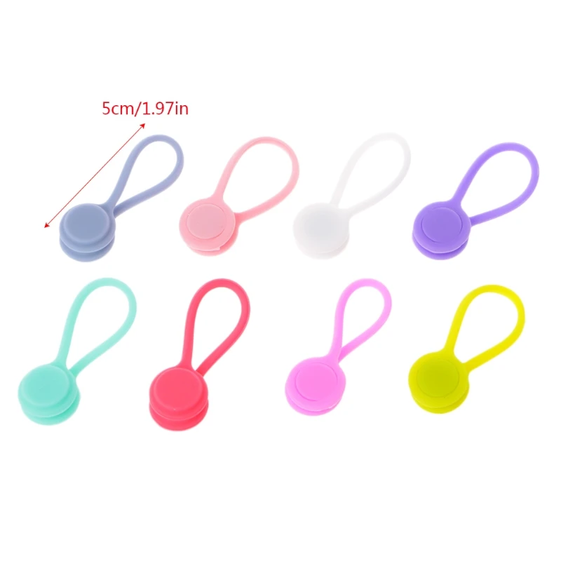 

1Pc Super Strong Magnetic Twist Ties Cable Winder Desktop Cord Holder Organizer
