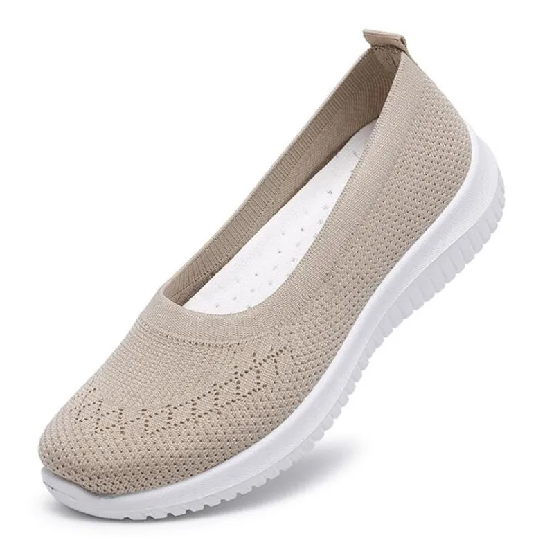

Women's Mesh Flat Slippers Summer Breathable Casual Flat Shoes Comfortable Light Walking Shoes Hot Sale 2021