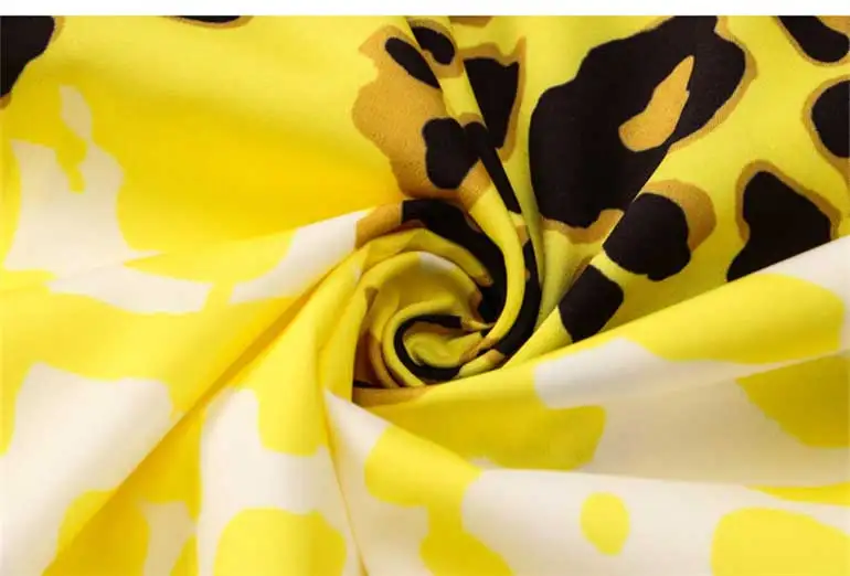 

Men Women Vintage Yellow Leopard Shirt Unisex Oversize Short Sleeve Summer Hawaii Beach Holiday Loose Shirts Tops