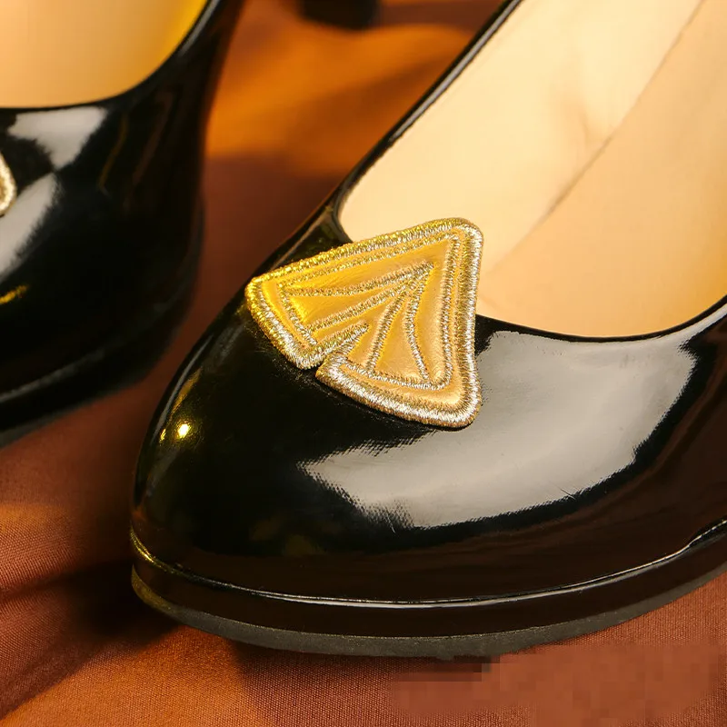 

Genshin Impact Ningguang Cosplay Shoes Female Ning Guang Christmas High Heels Shoes