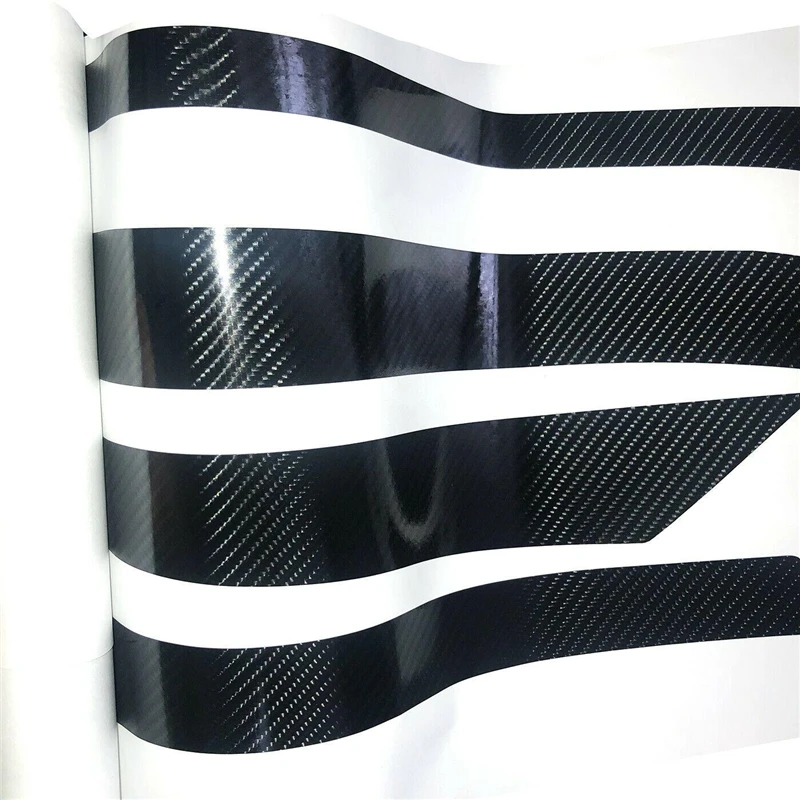 

8 Pcs/Set Car Front Bumper Grilles Decal Stickers For Honda Civic 10th 2016-2018 Carbon Fiber Texture Decoration Sticker