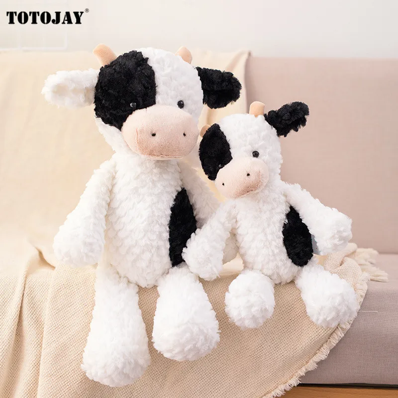 Новинка 2020 милая плюшевая игрушка в виде крупного рогатого скота размером 35/50 см