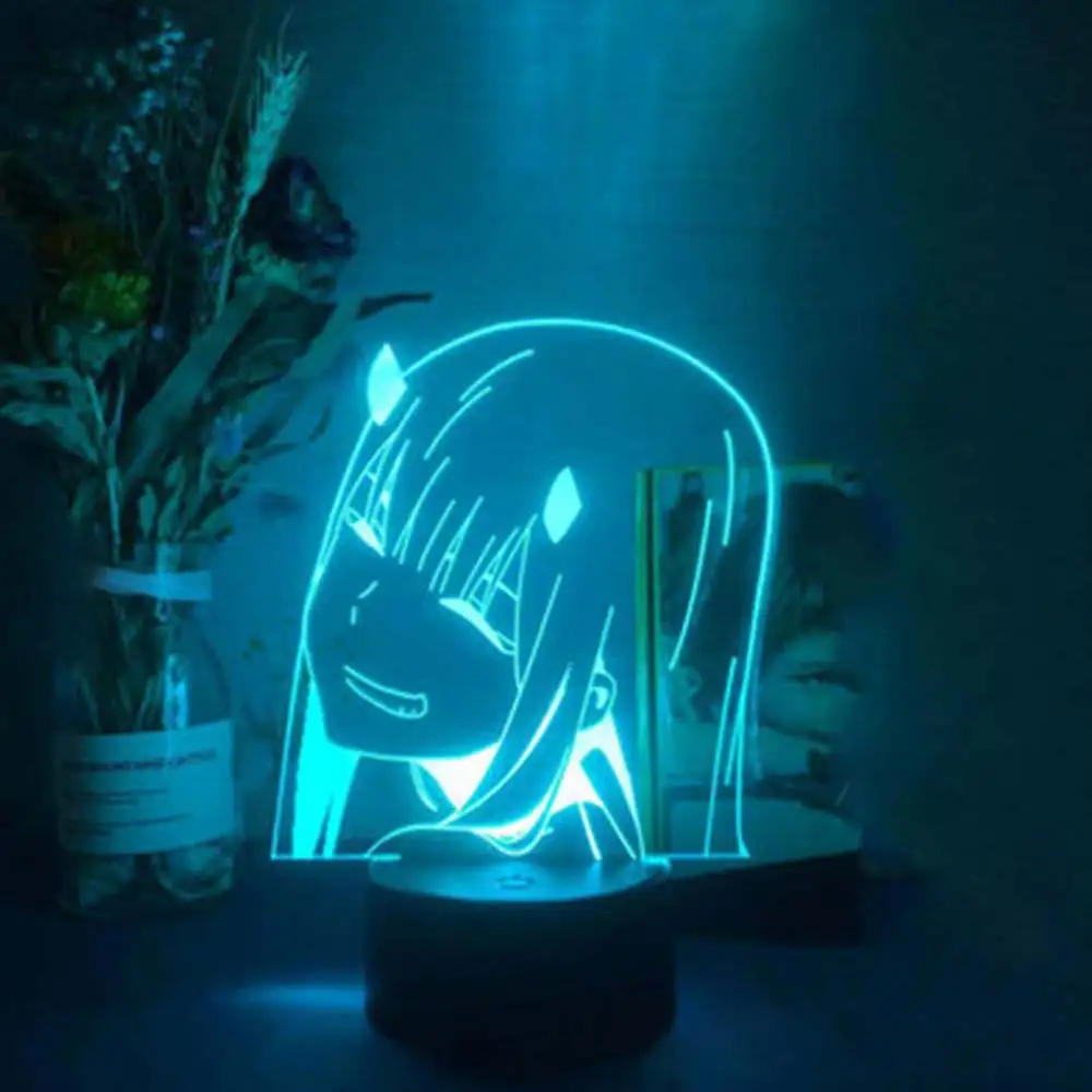 

Anime 3d Lamp Zero Two Figure Nightlight Kids Child Girls Bedroom Decor Light Manga Gift Night Light Lamp Darling In The Franxx