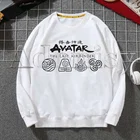Толстовка Avatar The Last Airbender для мужчин и женщин, повседневные свитшоты, худи белого цвета, весна-осень