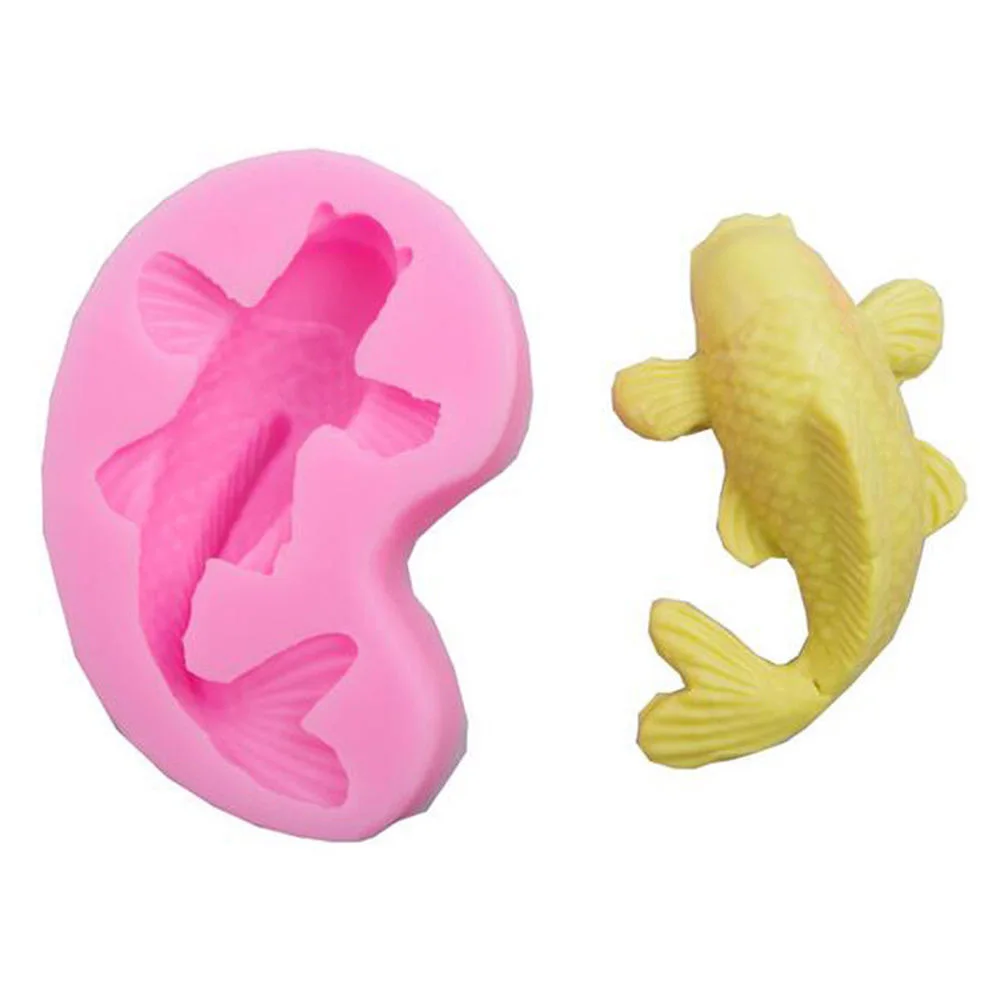 1 шт. новые 3D кои Форма Fondant (сахарная) DIY силиконовые формы для выпекания