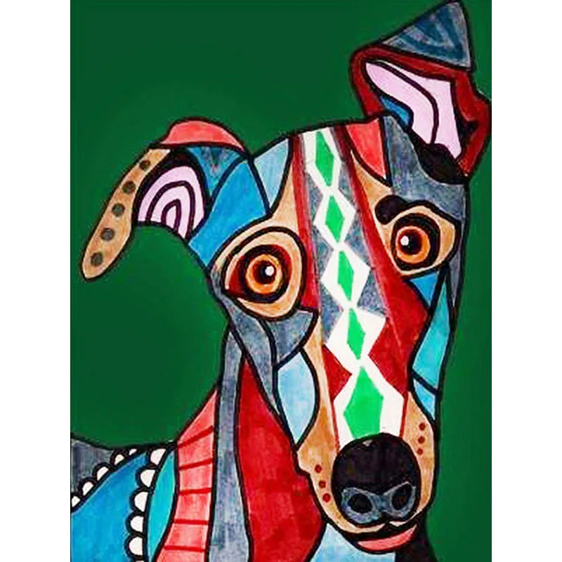 

5D Diamond Painting Cartoon Dog Picture Cross Stitch Round Jewelry Embroidery Animal Mosaic Home Decoration Exquisite Gift S16