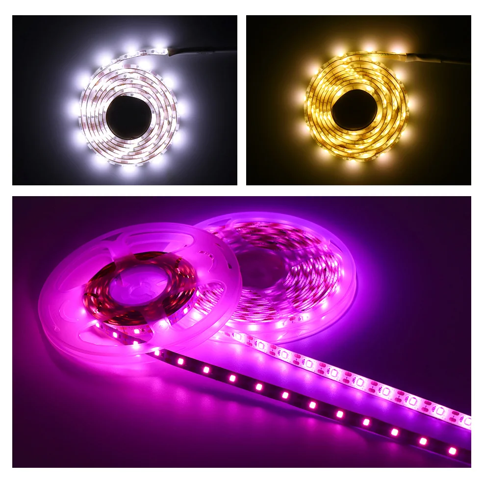 

DC5V USB LED Lights Strip Ribbon Led Tape 2835 With RF Remote Controller Flexible USB Led Strip For Kitchen PC/TV Backlight Lamp