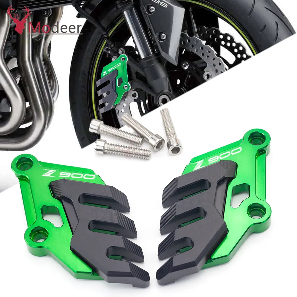 Купи For Kawasaki Z 900 Z900 Z-900 2017-2023 Motorcycle Accessories Z900 Front Brake Disc Caliper Brake caliper Guard Protector Cover за 1,822 рублей в магазине AliExpress