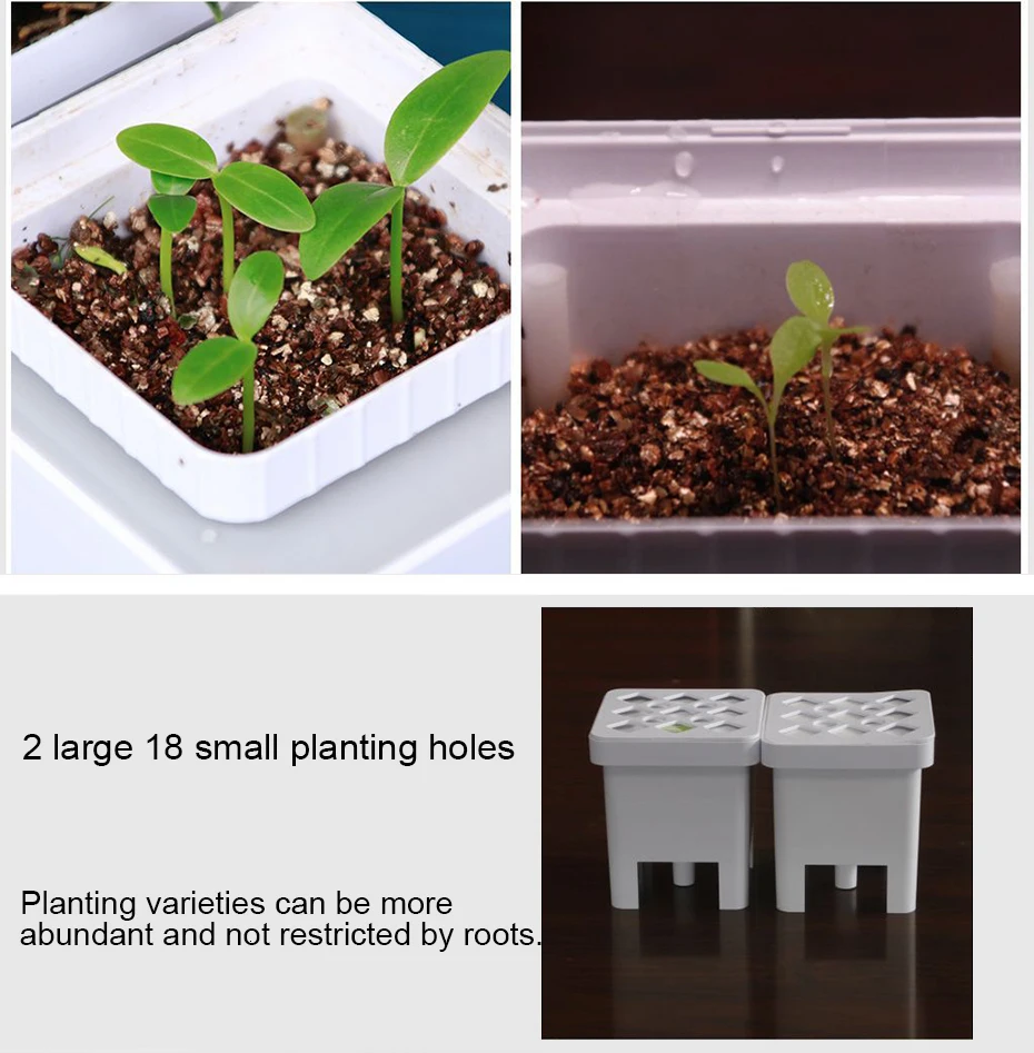 Smart Herb Garden Kit LED Grow Light Hydroponic Growing Multifunction Desk Lamp Garden Plants Flower Hydroponics Grow Tent Box