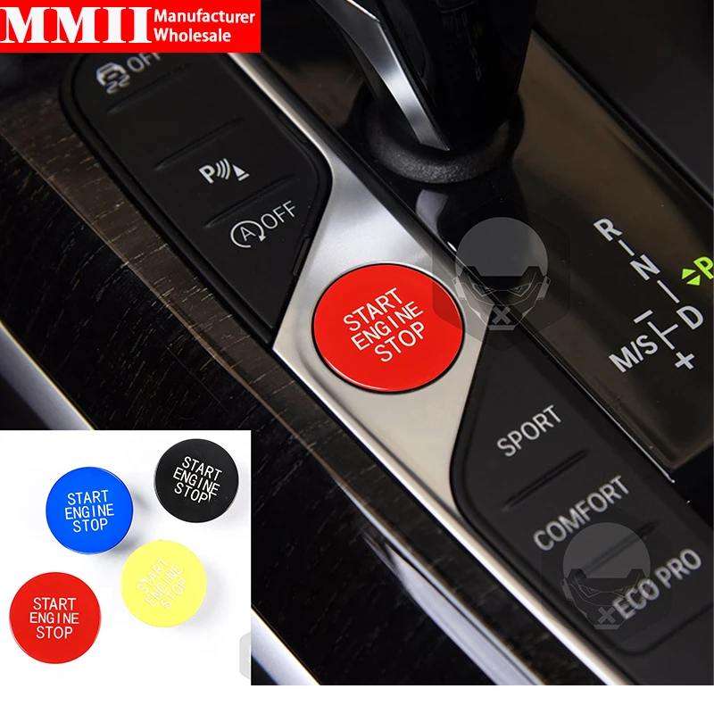 Car Start Stop Button Replacement Ignition Switch For BMW 3 Series G20 X5 X6 G05 G06 G07 G14 G29 F40 F44 Interior Accessories