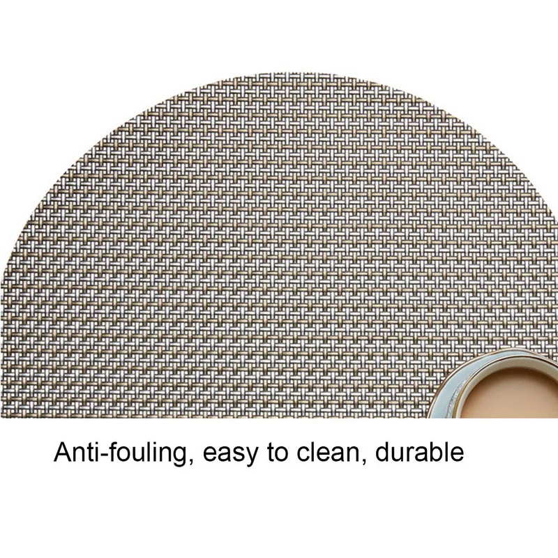 Обеденный стол круглый ПВХ салфетки термостойкая изоляционная подставка для