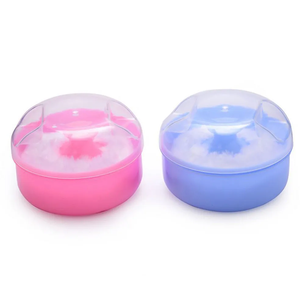

1PCS Baby Soft Face Body Cosmetic Powder Puff talcum powder High Quality Sponge Box Case Container 2021 New Wholesale