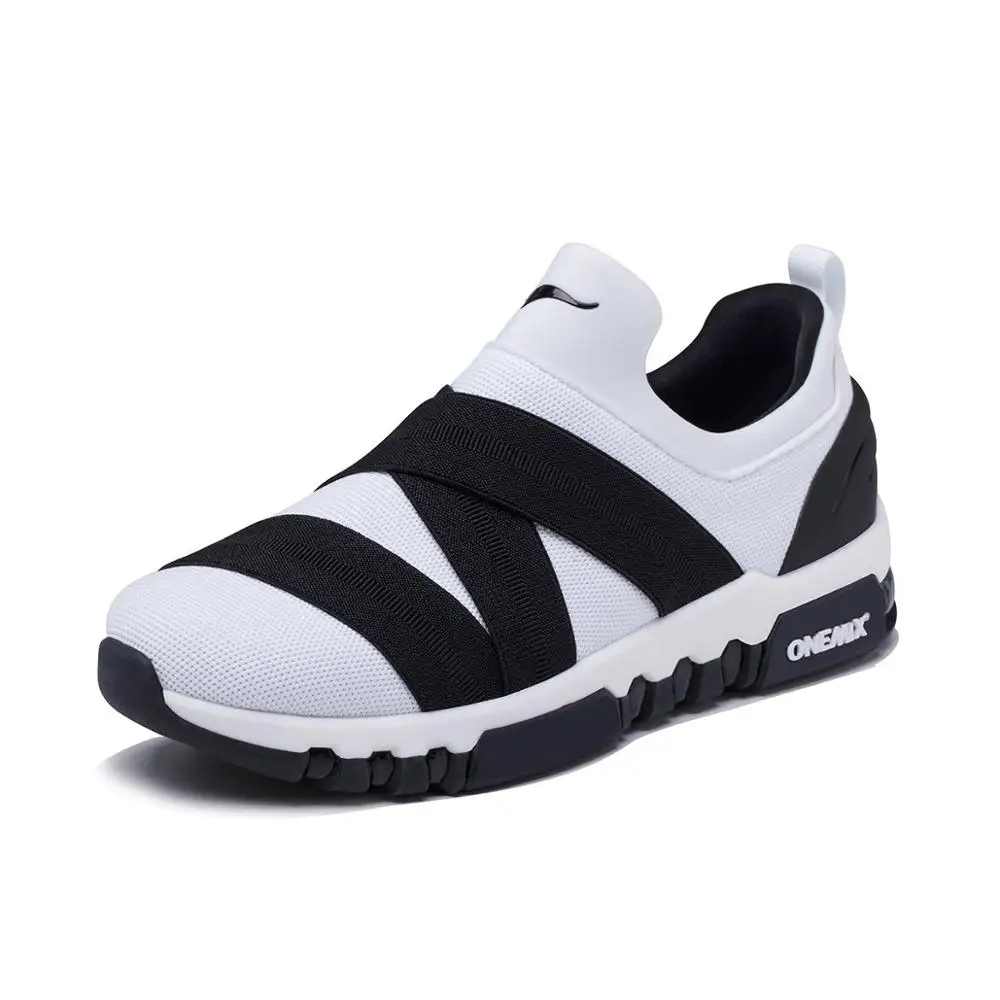 Мужские кроссовки для бега ONEMIX вязаные эластичные повседневная спортивная обувь