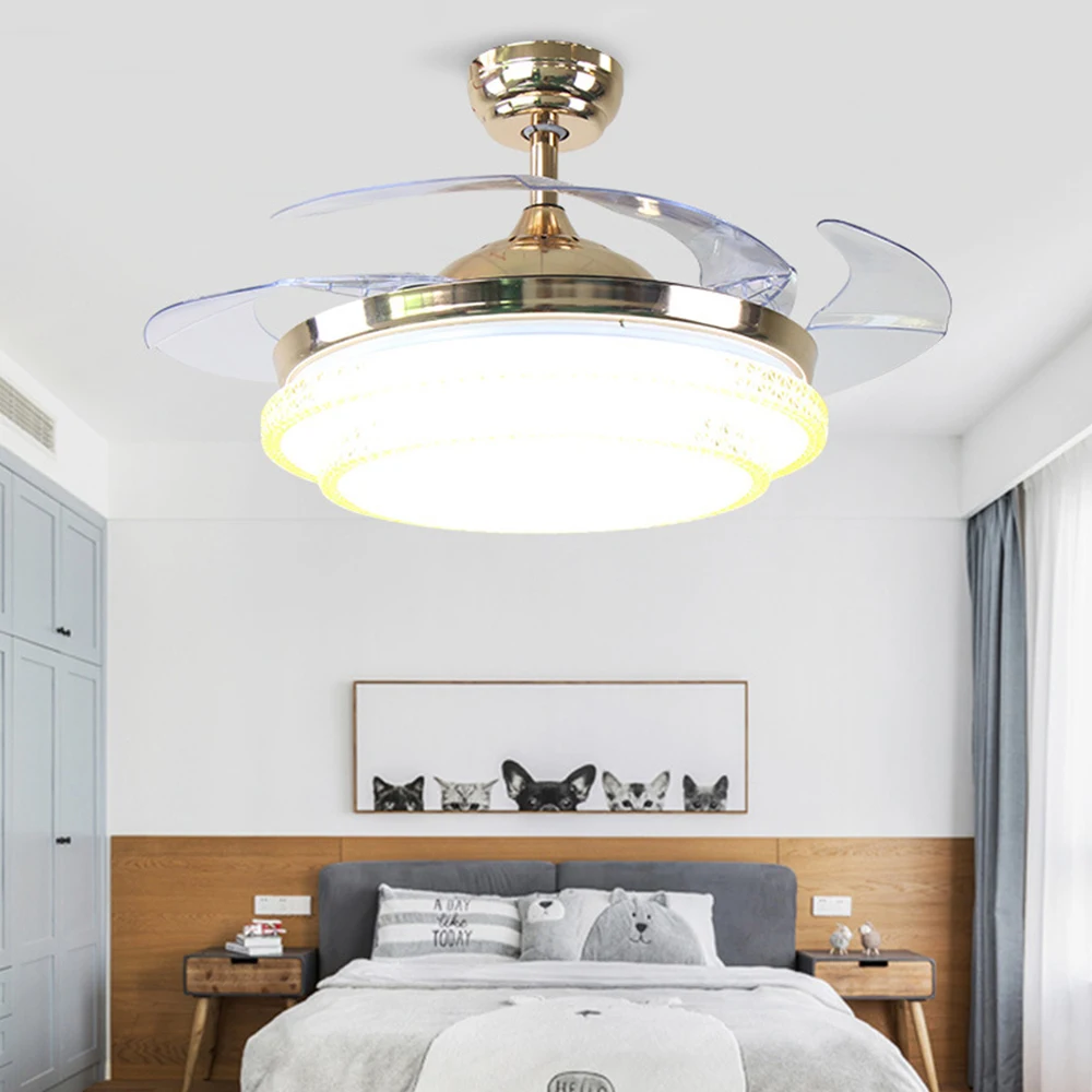 Потолочный вентилятор с пультом дистанционного управления светодиодная лампа 42