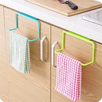 towel rack hanging holder organizer bathroom kitchen cabinet cupboard hanger cabinet wash cloth hook shelf storage rack rack