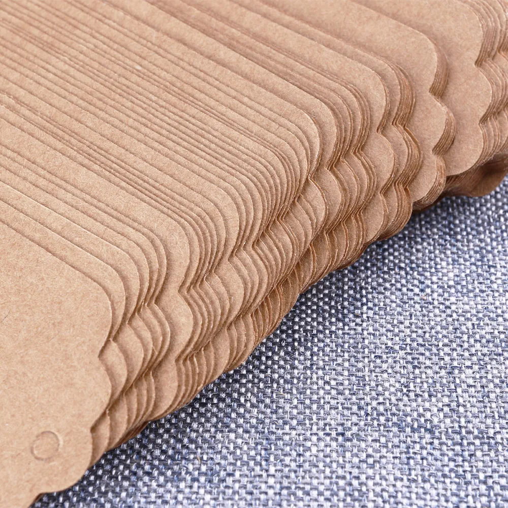 100 шт. 9*4 см ажурная крафт бумага в форме сердца/пустая бирка/Подарочная бирка для