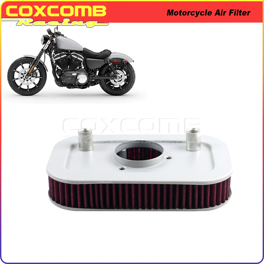 

Rectangular Air Filter Motorcycle Red Air Filter High Flow For Harley Sportster XL883 XL1200 C L N R X 2004-2013 Breather Filter