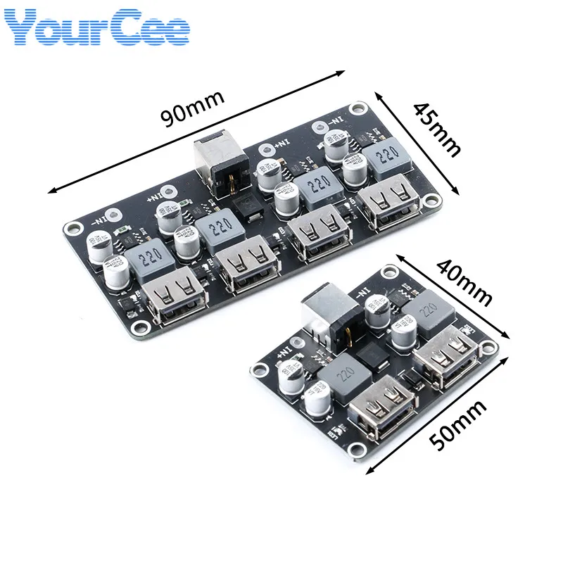 Понижающий модуль зарядного устройства USB QC3.0 QC2.0 USB-преобразователь 6-32 В 9 12 24 для
