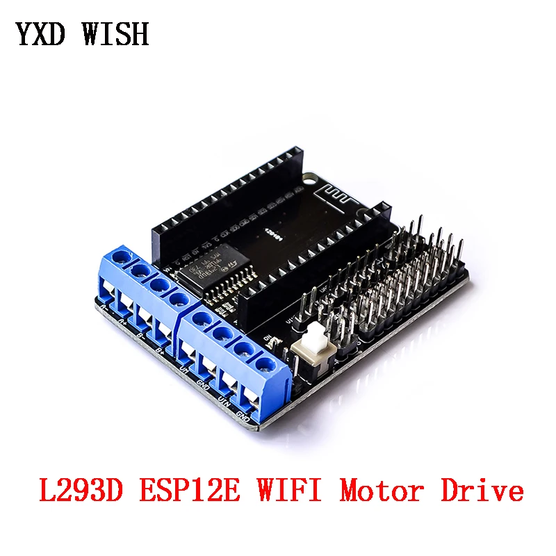 Плата драйвера двигателя L293D для ESP8266 двойной высокомощный Модуль H Bridge L293 беспроводного Wi Fi NodeMcu экрана